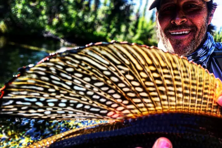 a man holding a fish