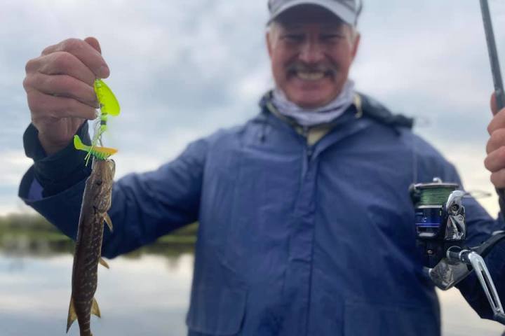 a man holding a fish